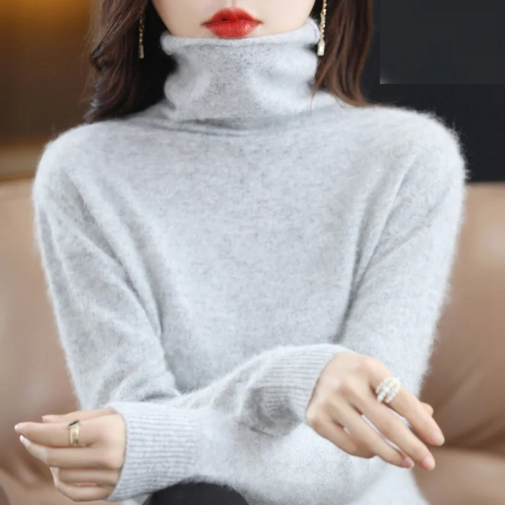 Lune London | Cashmere Pullover Women Soft Turtleneck Sweater Warm & Luxurious Design