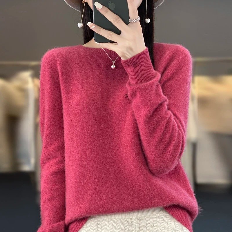 Lune London | Cashmere Pullover Women Stylish Round Neck, Soft & Comfortable