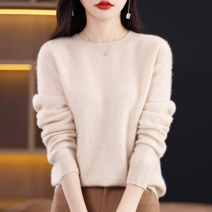 Lune London | Women's Sweater - Cashmere Round Neck Soft Luxury Warm Sweater