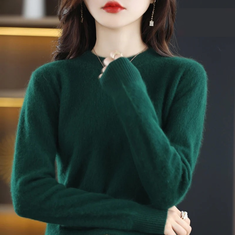 Chic Und Stil | Cashmere Pullover Women Luxurious Round Neck Soft & Fashionable