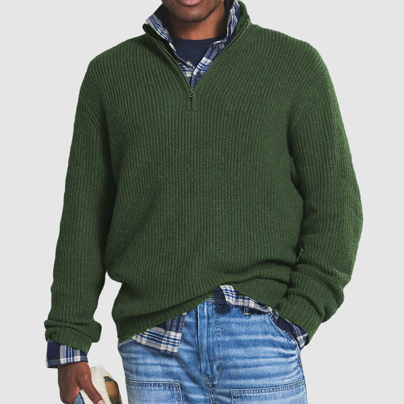Lune London | Knitted sweater with zipper - Casual professional for daily & office