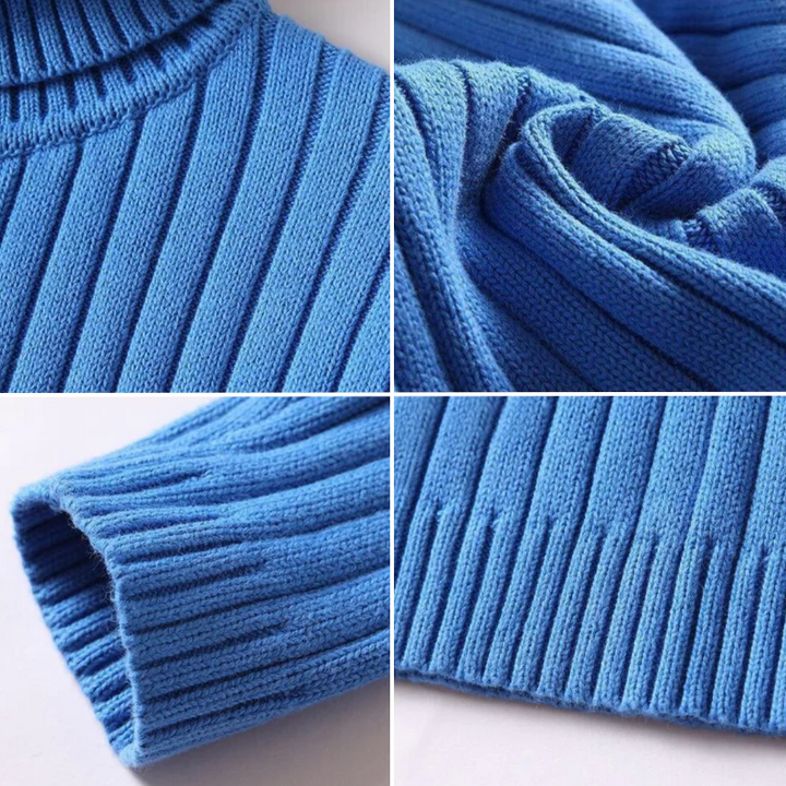 Lune London | Turtleneck Sweater - Soft Knit - Ribbed Design - Long Sleeve Warm Comfort
