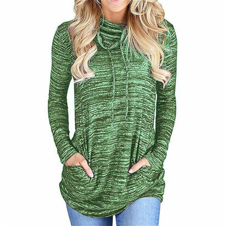 Ladies long sleeve hoodie with practical kangaroo pocket design Lune London