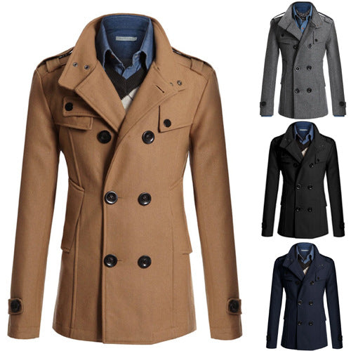 Quilted jacket for men with asymmetrical collar and practical pockets Lune London