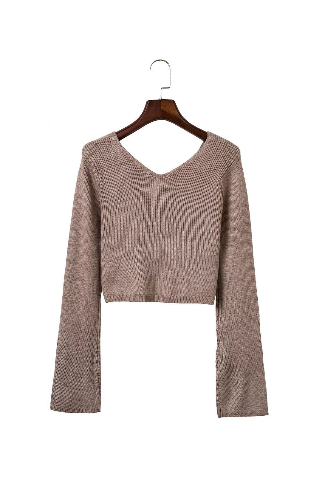Women Cropped knitted top casual with asymmetrical cut and fitted skirt Lune London
