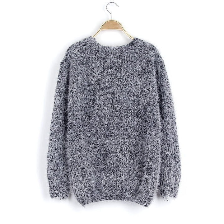 Ladies Soft Sweater with Structured Design and Round Neck Lune London