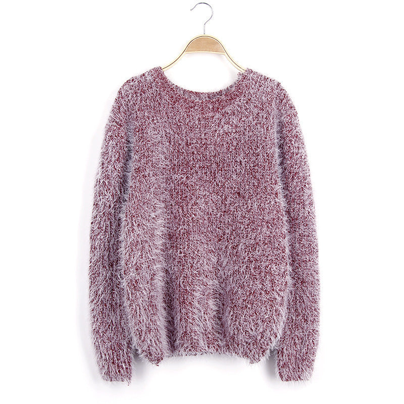 Ladies Soft Sweater with Structured Design and Round Neck Lune London
