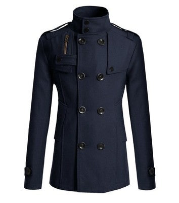 Quilted jacket for men with asymmetrical collar and practical pockets Lune London