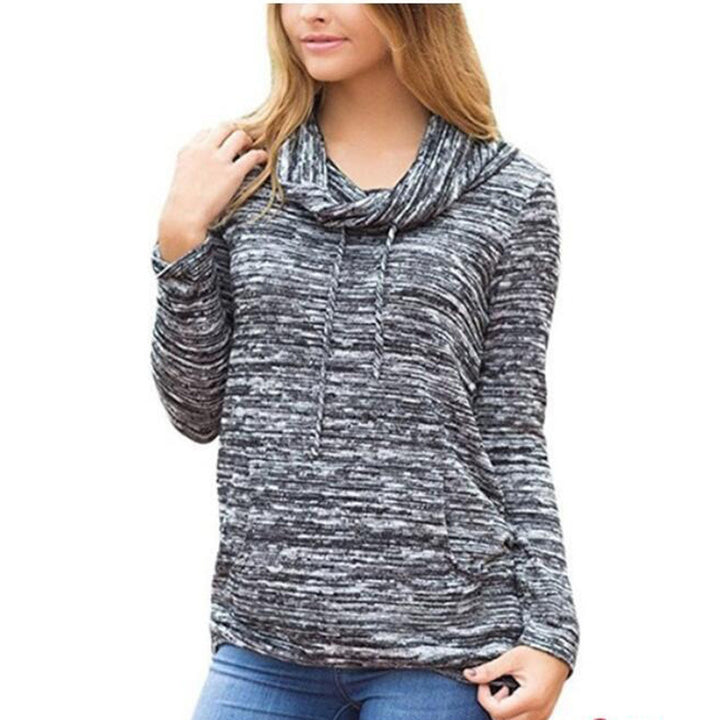 Ladies long sleeve hoodie with practical kangaroo pocket design Lune London