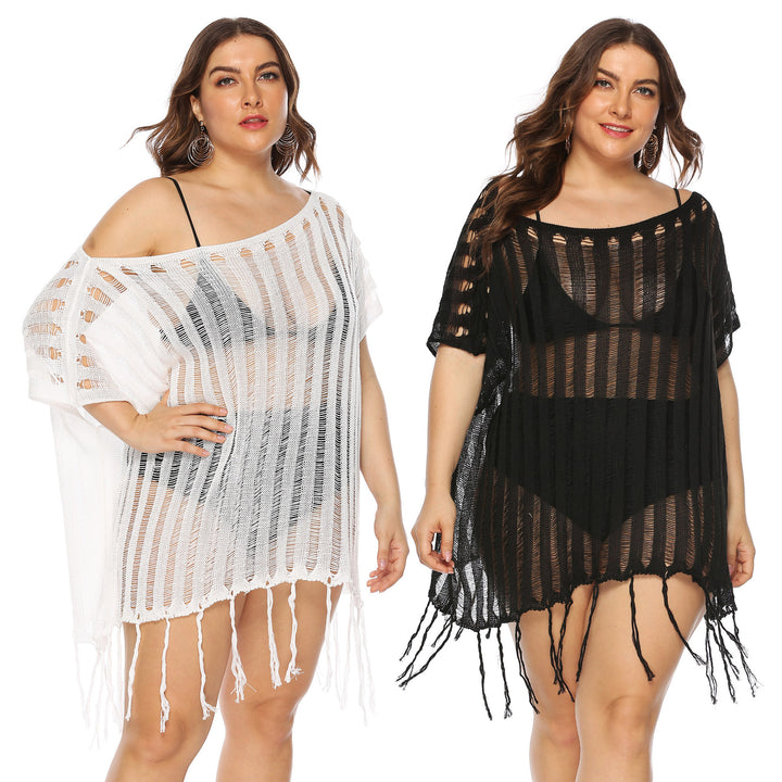 Ladies Relaxed Knit Beach Cover-Up Lune London
