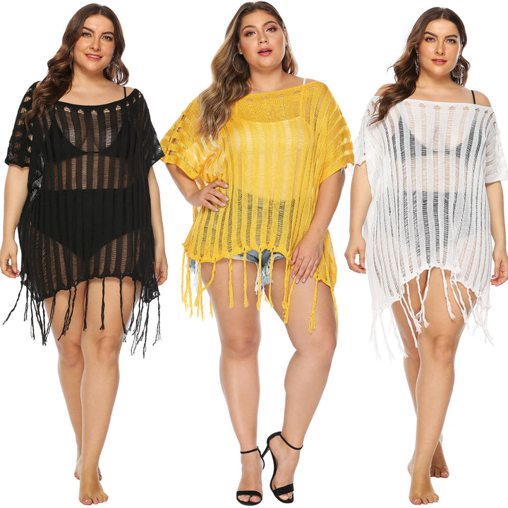 Ladies Relaxed Knit Beach Cover-Up Lune London