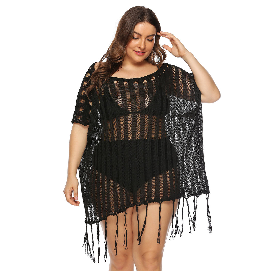 Ladies Relaxed Knit Beach Cover-Up Lune London