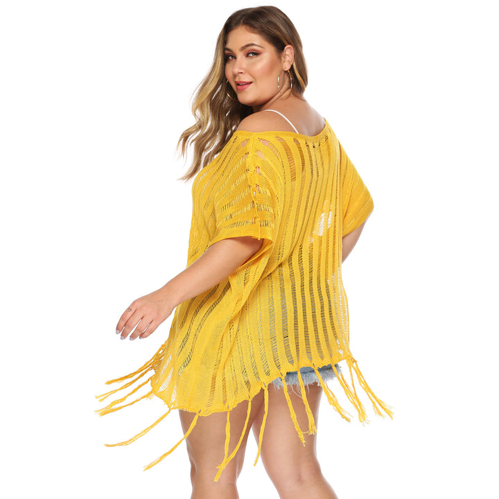 Ladies Relaxed Knit Beach Cover-Up Lune London
