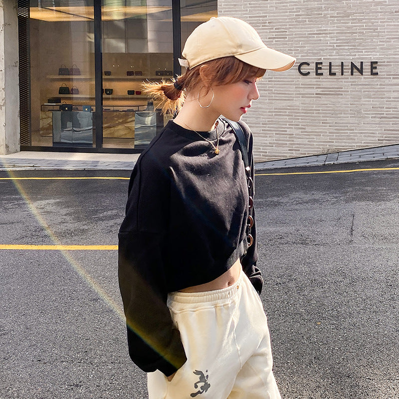 Sweat-shirt court femme Chic & Stil