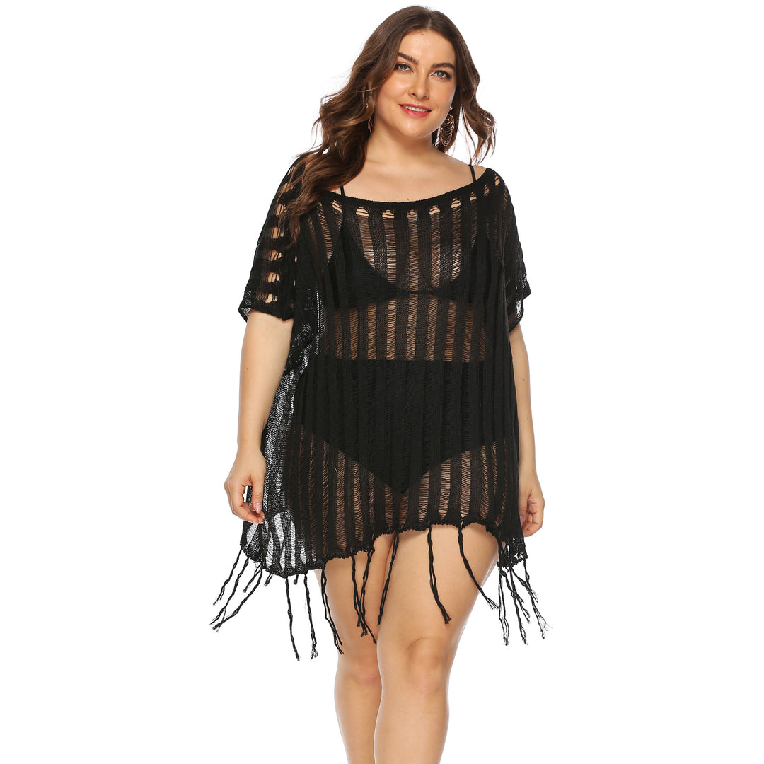 Ladies Relaxed Knit Beach Cover-Up Lune London