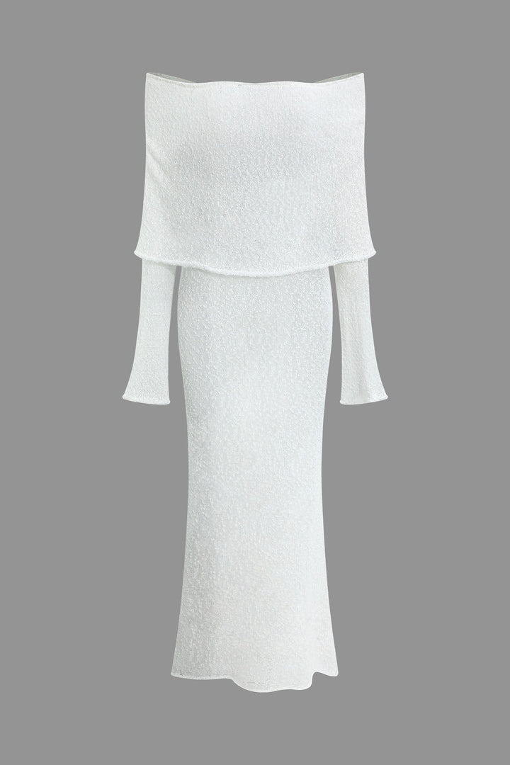 Lune London | Maxi knitted dress without shoulders