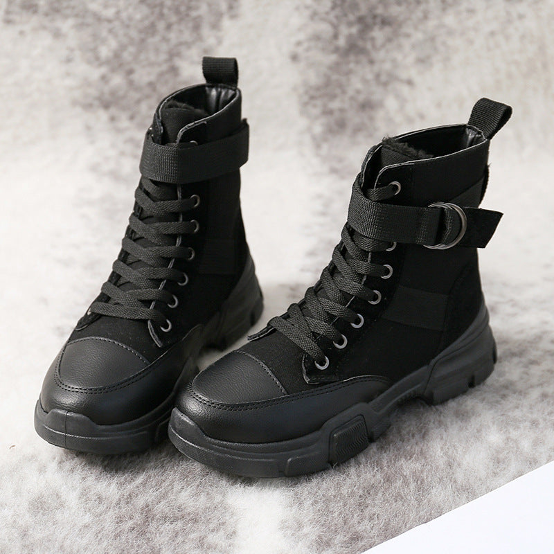 Lune London | High canvas motorcycle boots