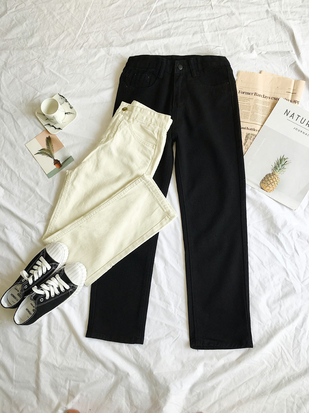 Jeans taille haute pour femmes avec coupe élégante Chic & Stil