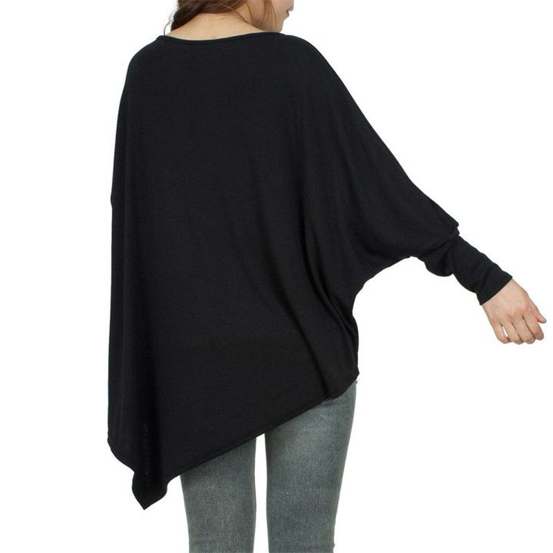 Haut surdimensionné pour femme avec ourlet asymétrique et coupe décontractée Chic & Stil