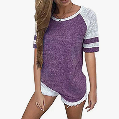 T-shirt sportif pour dames avec un design casual et des matériaux respirants Chic & Stil