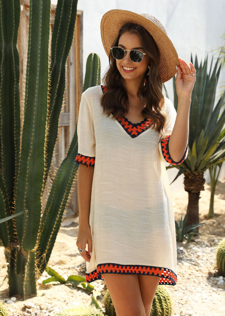 Women Leisure Embroidered Beach Tunic Lune London