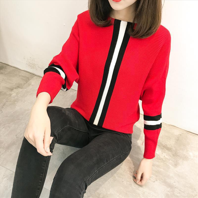 Lune London Women's Wide Sleeve Striped Sweater