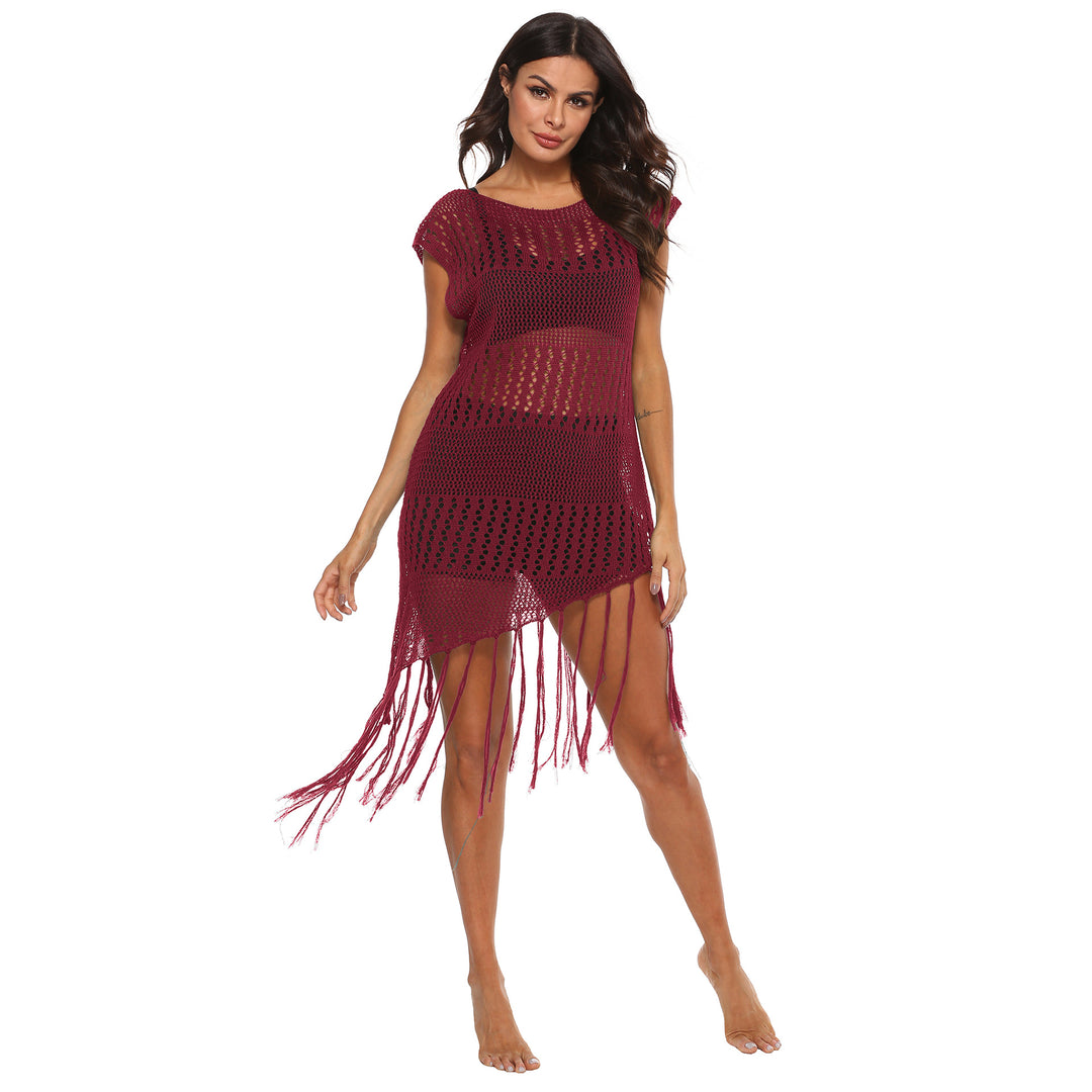 Fringe Crochet Dress for Women Lune London
