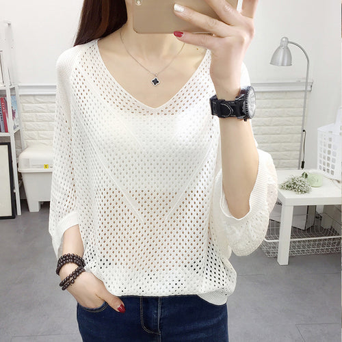 Women airy knit blouse Lune London
