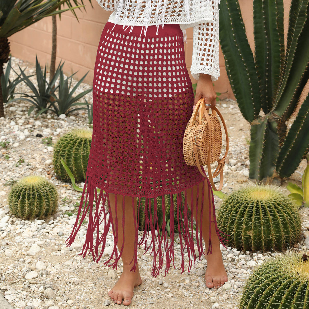Ladies Chic Crochet Beach Skirts Lune London