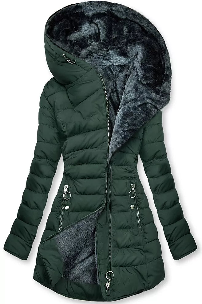 Lune London | Long Winter Jacket with Hood for Women Ideal for The Cold Season