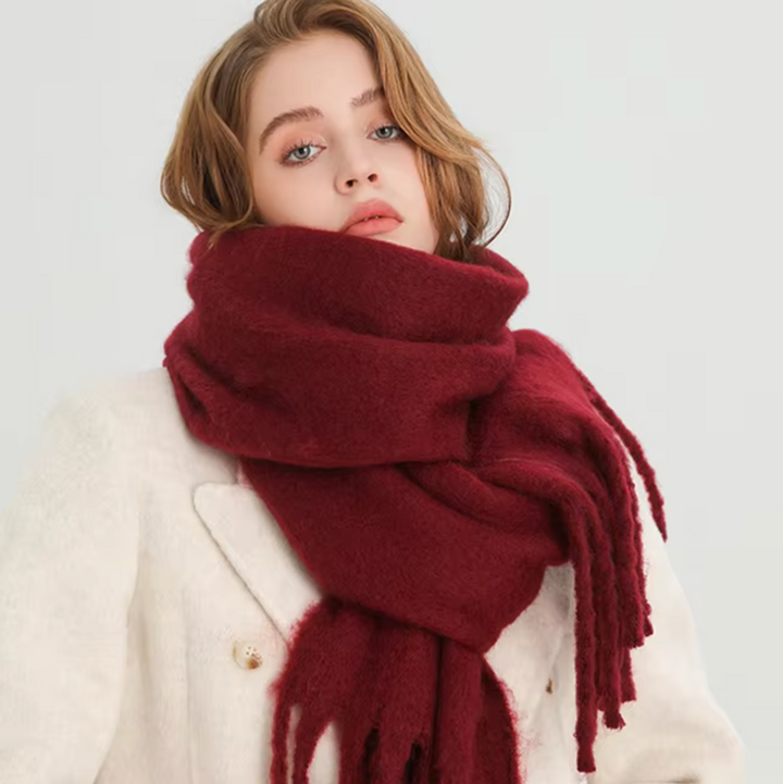 Women’s Pashmina Winter Scarf with Fringes – Warm & Elegant | Lune London