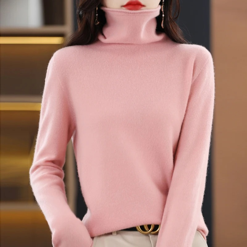 Lune London | Luxe Cashmere Pullover Women Soft Roll Neck Sweater Warm & Stylish