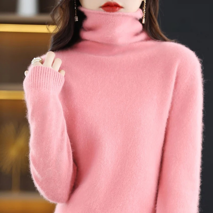 Lune London | Cashmere Pullover Women Soft Turtleneck Sweater Warm & Luxurious Design