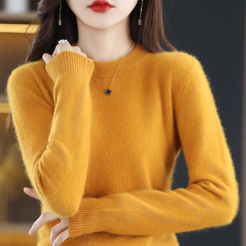 Chic Und Stil | Cashmere Pullover Women Luxurious Round Neck Soft & Fashionable