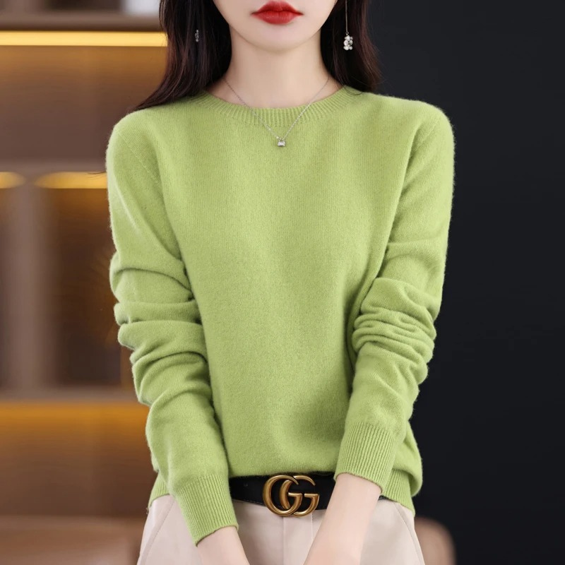Lune London | Women's Sweater - Cashmere Round Neck Soft Luxury Warm Sweater