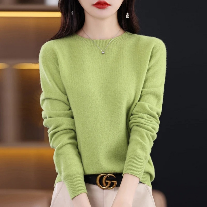 Lune London | Women's Sweater - Cashmere Round Neck Soft Luxury Warm Sweater