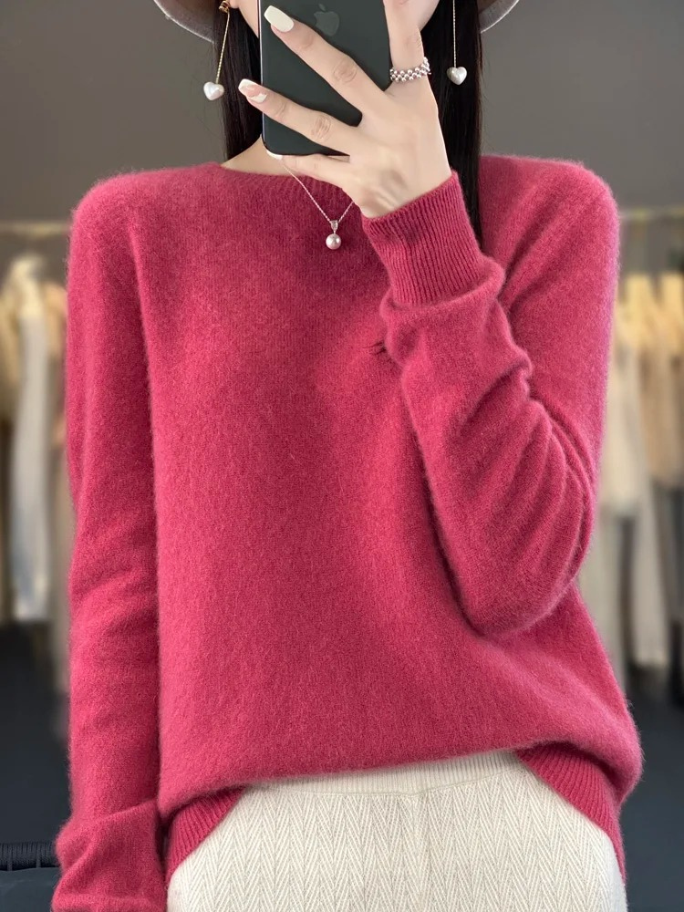 Lune London | Women's Cashmere Sweater Round Neck Soft Elegant Knit Sweater