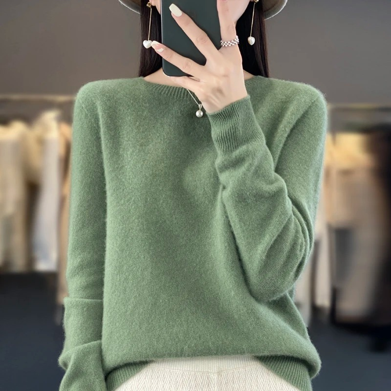 Lune London | Cashmere Pullover Women Stylish Round Neck, Soft & Comfortable