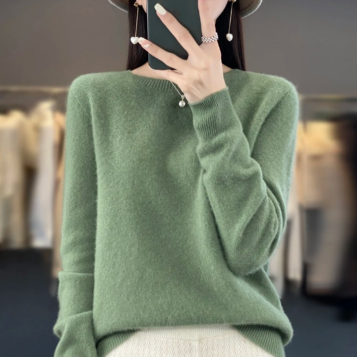 Lune London | Cashmere Pullover Women Stylish Round Neck, Soft & Comfortable