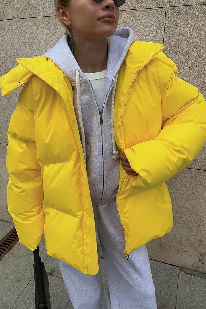Lune London | Duty Zipper Hooded Puffer Coat
