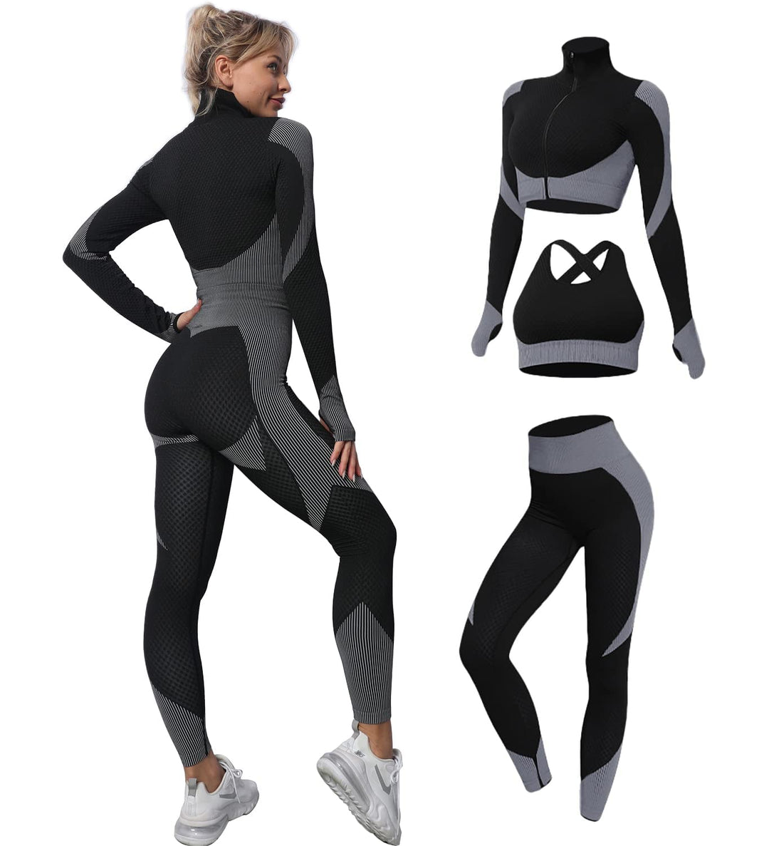 Lune London | Seamless Activewear Set (3-Piece)