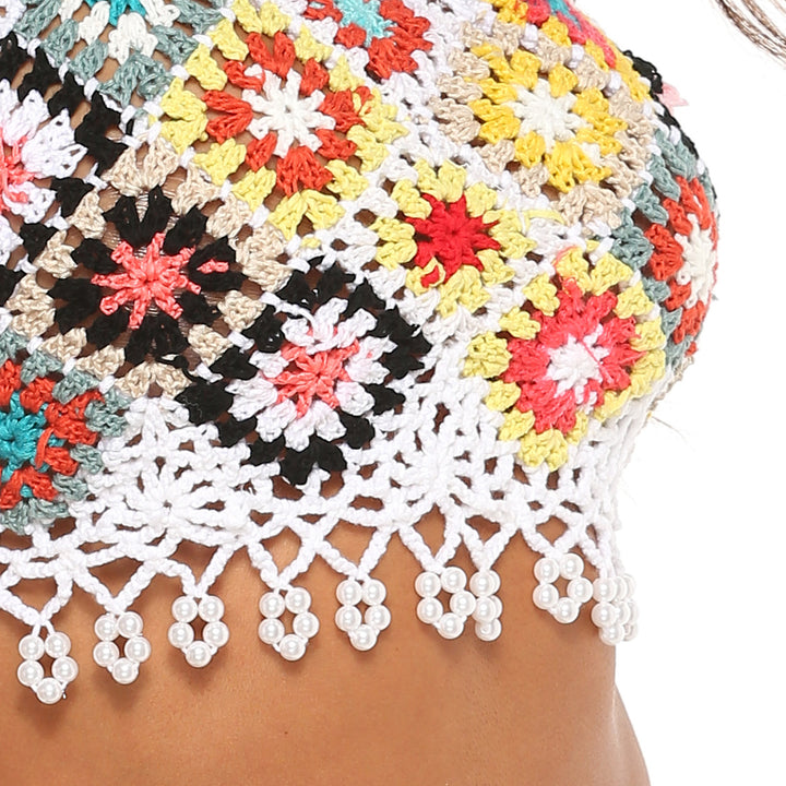Ladies Crocheting Halter Crop Top Lune London 1750920246