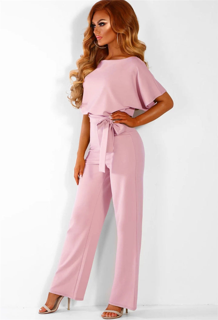 Elegant set for women consisting of a flowing blouse and flared pants Lune London