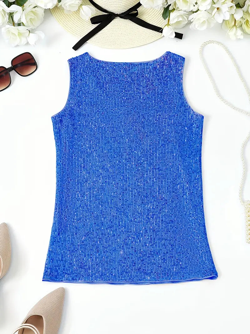 Lune London | Sleeveless Top with Sequins