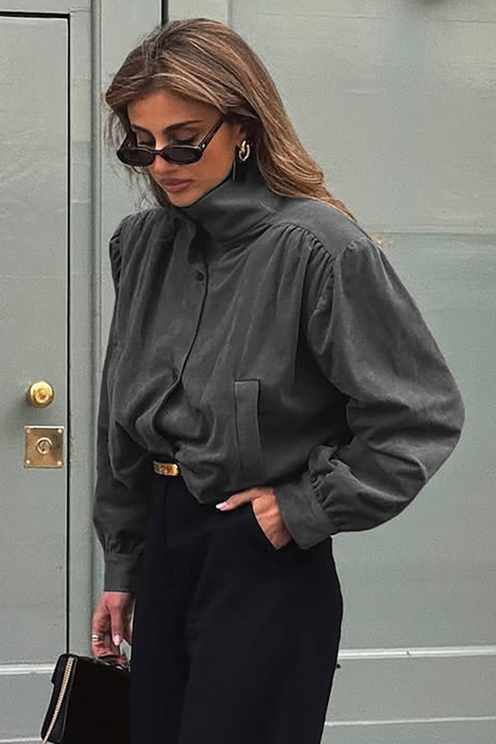 Lune London | Suede Style Long Sleeve Jacket