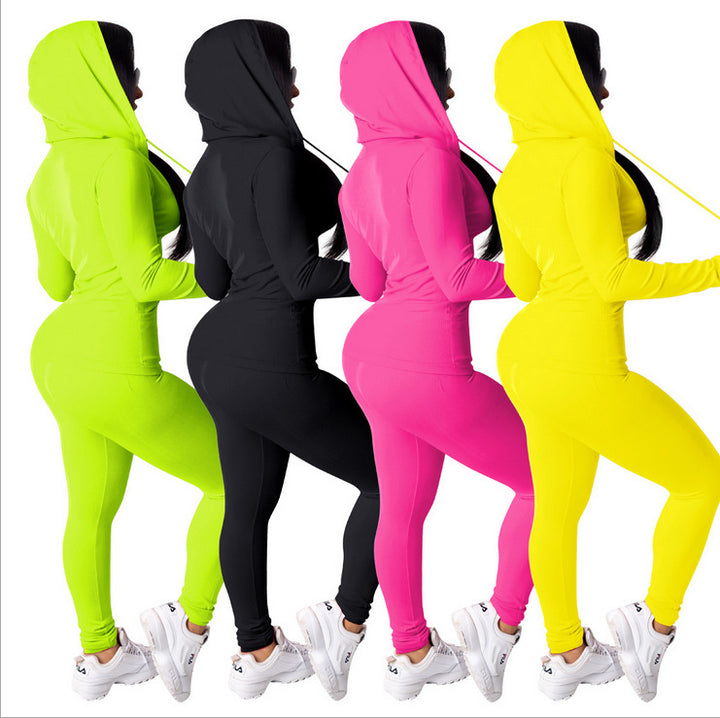 Lune London Women's Sports Leisure Set with Hood and Fitted Cut