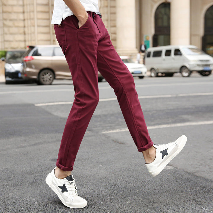 Men's slim-fit chino pants with practical pockets Lune London