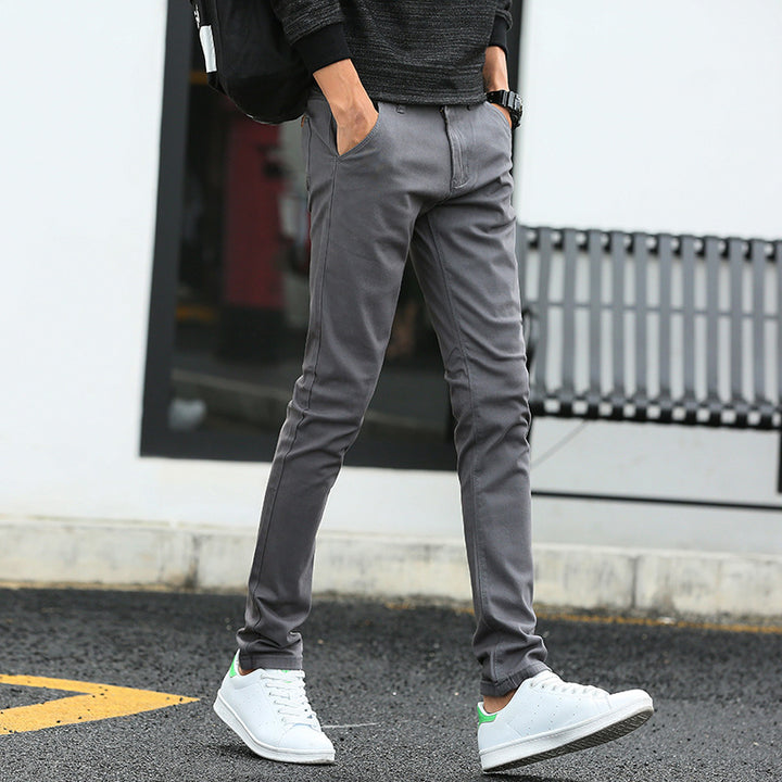 Men's slim-fit chino pants with practical pockets Lune London