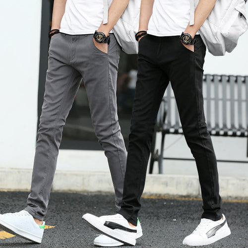 Men's slim-fit chino pants with practical pockets Lune London