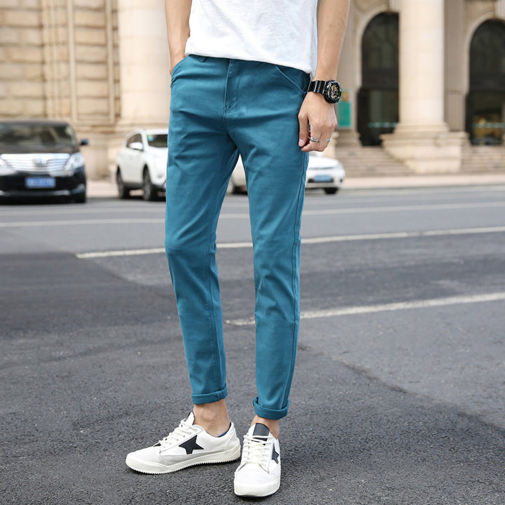 Men's slim-fit chino pants with practical pockets Lune London
